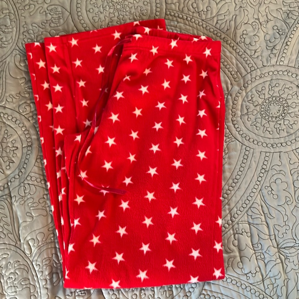Sonoma red pajama pants with white stars